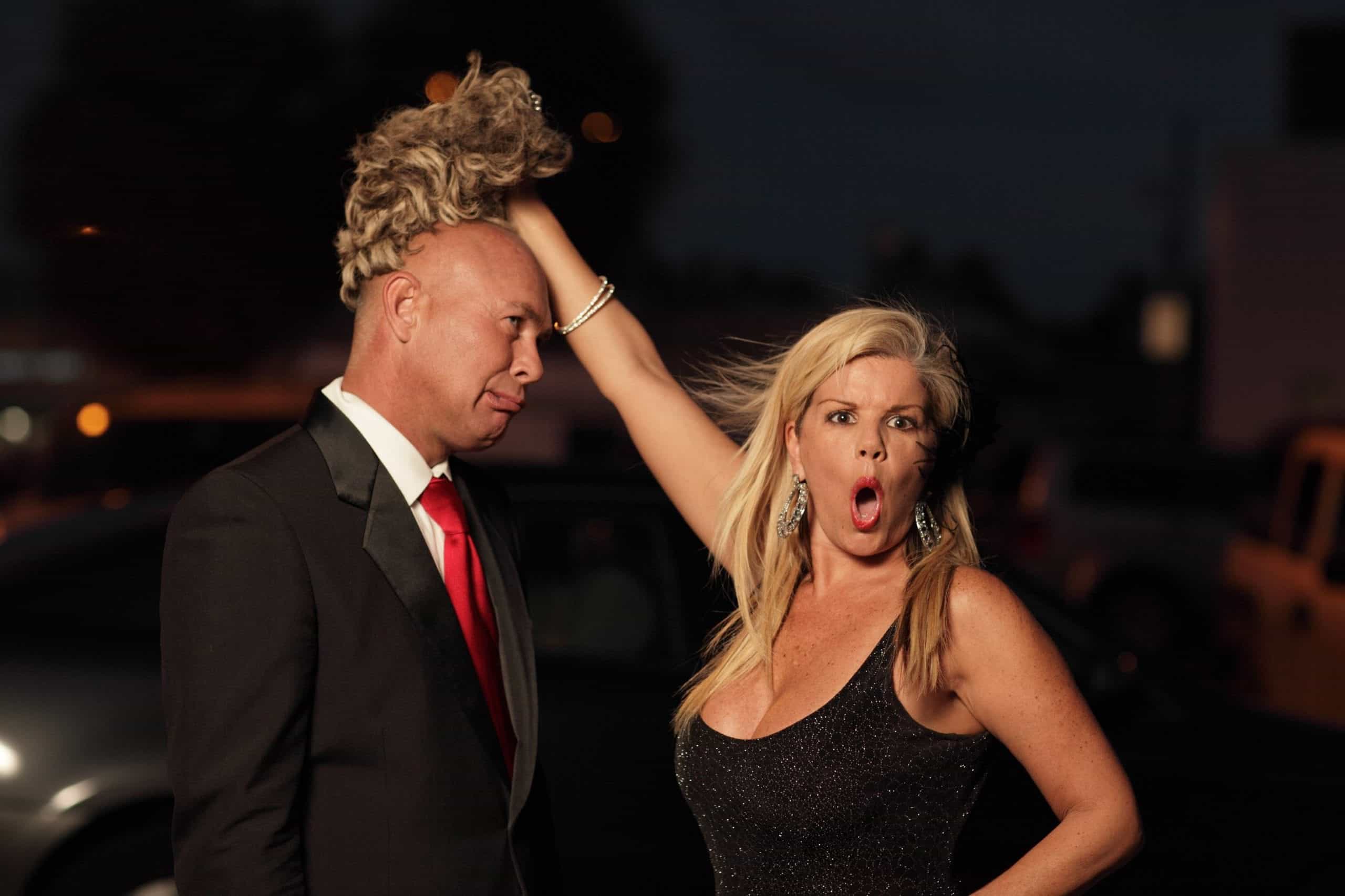 A male hairpiece or a toupee can be difficult to keep as a secret for prolonged periods of time. 