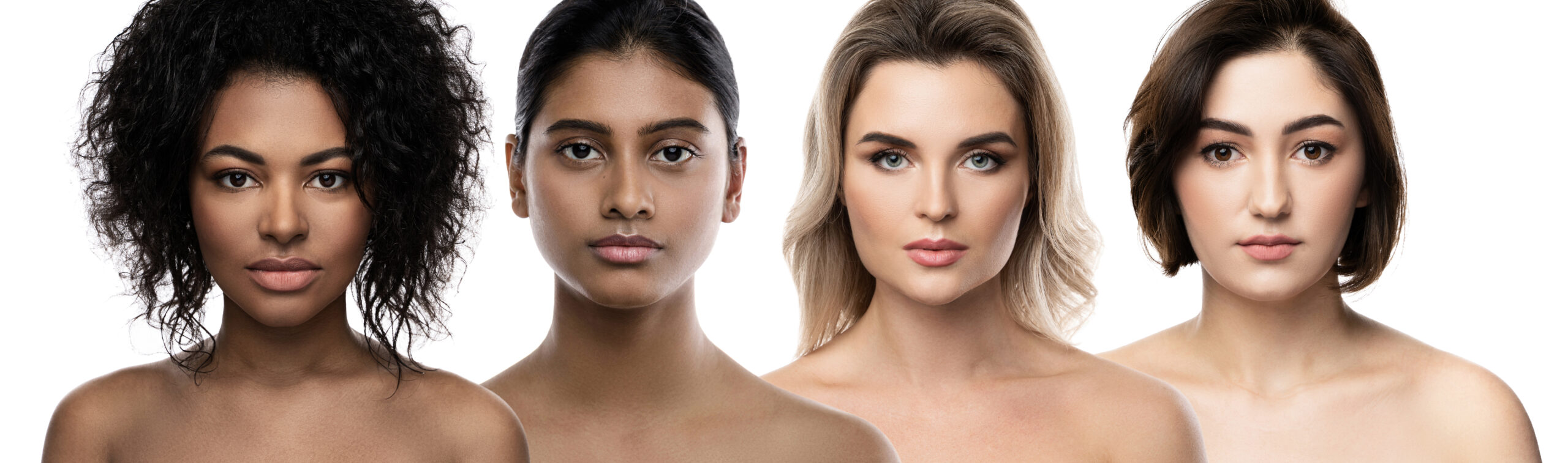 ending hair discrimination: Women of different racial and ethnic groups- with a range of skin tones and hair textures. 