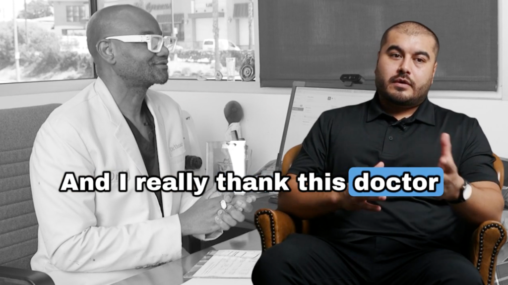 Michael expresses his gratitude and appreciation to the Bumpinator, Dr. Umar, in helping his cousin regain back the spark that was lost long time ago due to his chronic scalp condition.