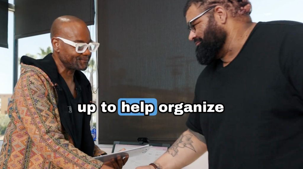 John met with Dr. Sanusi Umar for the first time after he was approved from the Hair Peace foundation.